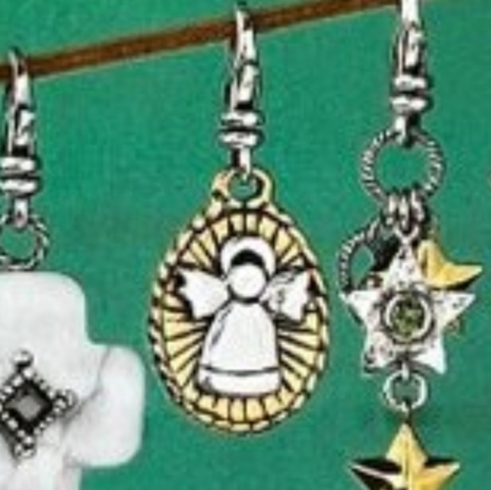 Silpada Sterling & Brass Guardian Angel charm